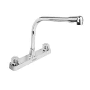 45517 - Mezcladora 8" fregadero, ABS, cuello cobra, hexagonal, BASIC