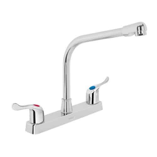 45516 - Mezcladora 8" fregadero, ABS, cuello cobra, palanca, BASIC