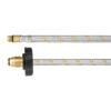 49136 - Manguera pigtail, acero inox, 7/16" x 7/8", 55 cm, FOSET