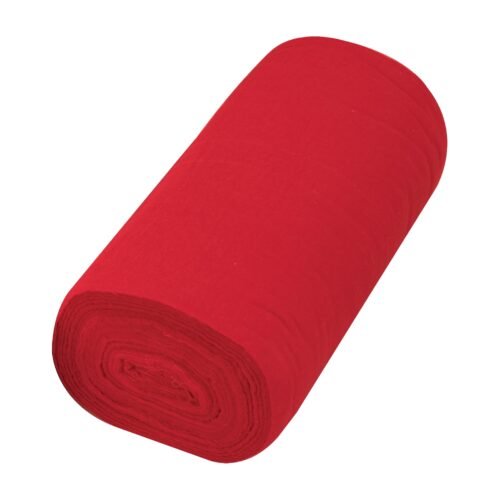 57002 - Rollo de 50 m de franela roja de algodón, KLINTEK