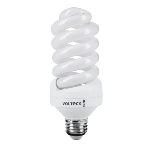 46835 - Lámpara espiral T4 24 W luz neutra en blíster, Volteck
