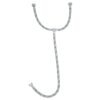 49124 - Manguera "T" lavabo/fregadero, acero inox, 1/2" x 1/2" x 1/2", 55cm