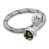 49177 - Manguera p/WC, acero inox, 1/2"x7/8", 35 cm