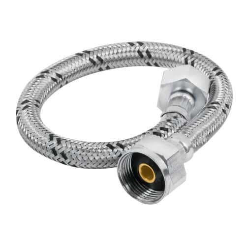 49177 - Manguera p/WC, acero inox, 1/2"x7/8", 35 cm