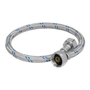 49126 - Manguera p/WC, aluminio, 1/2" x 7/8", 50 cm, Foset