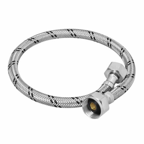 49527 - Manguera p/WC, acero inox, 1/2"x7/8", 50 cm