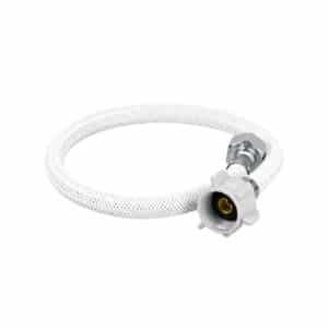 49521 - Manguera p/WC vinilo blanco 1/2"x7/8", 50cm, plástico/latón