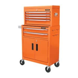 102938 - Gabinete metálico móvil, 6 cajones, 2 compartimentos, Truper