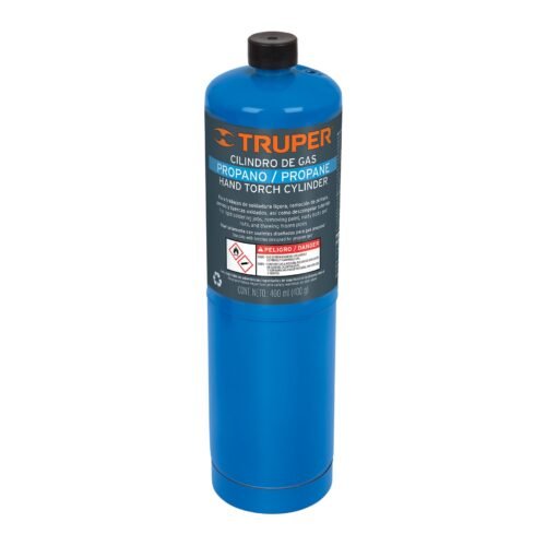 GAS-400A.jpg 11913 - Cilindro de gas propano de 400g, azul, TRUPER