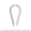 49911 - Bolsa con 10 guardacabos para cable de acero de 1/4", FIERO