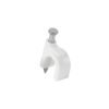 GCU-6BG.jpg 43041 - Bolsa con 500 grapas blancas de 6 mm para cable redondo