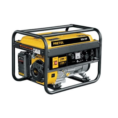 26034 - Generador portátil 2.5 kW motor a gasolina, PRETUL