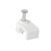 GPL-8BG.jpg 43045 - Bolsa con 500 grapas blancas de 5 X 8.5 mm para cable plano