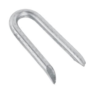 40128 - Caja con 10 kg grapas 1-1/2" galvanizadas p/alambre de púas