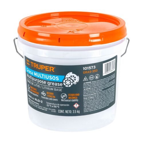 101573 - Grasa lubricante multiusos, base litio, 3.5 kg, Truper