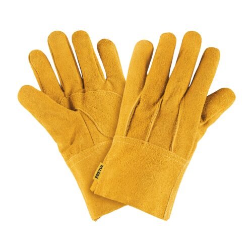 23262 - Guantes de carnaza, cortos, unitalla, PRETUL