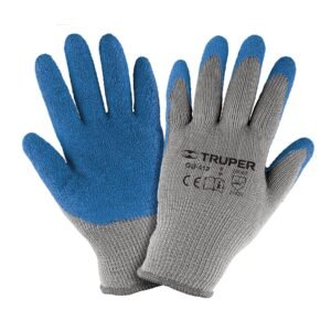 15266 - Guantes de poliéster recubiertos de latex, M, TRUPER