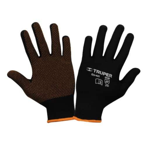12650 - Guantes de poliéster con puntos de PVC en palma, CH, TRUPER