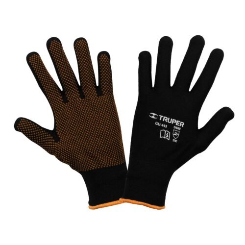 12652 - Guantes de poliéster con puntos de PVC en palma, G, TRUPER