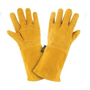 14242 - Guantes de carnaza, largos, unitalla, TRUPER