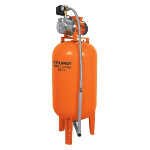 12257 - Equipo hidroneumático 150L, bomba Jet inox. 1-1/2 HP, TRUPER