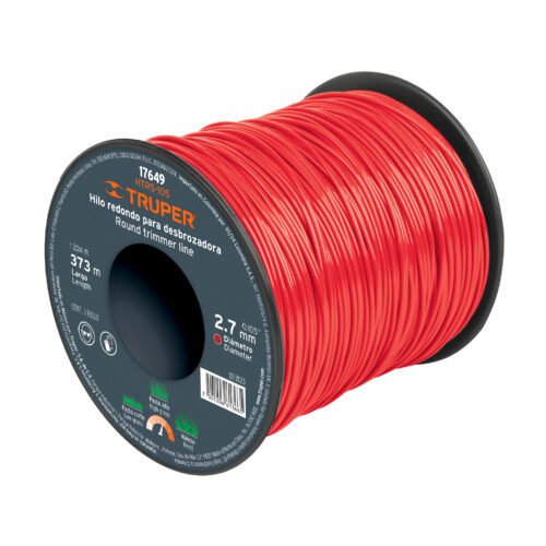 17649 - Hilo redondo, para desbrozadora 2.7mm x 373m, carrete TRUPER
