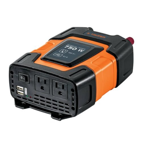 104500 - Inversor de corriente de 750 W con puertos USB, Truper