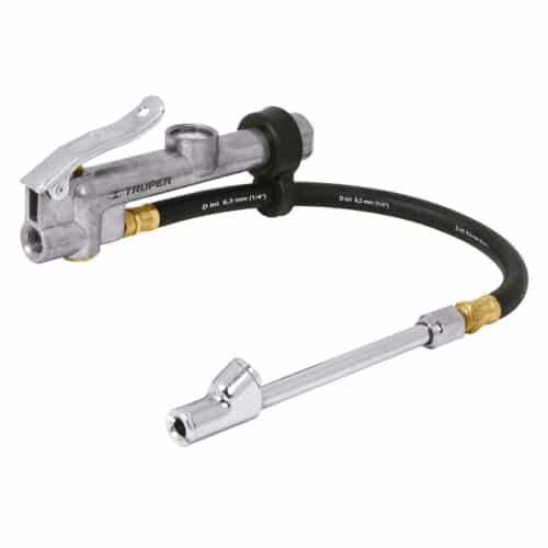 19028 - Inflador calibrador, cabeza doble, prof. 1/4" NPT, TRUPER