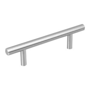 43828 - Jaladera de acero, 96mm, línea Cilindro, níquel, HERMEX