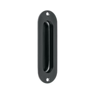 47800 - Jaladera de embutir ovalada acabado negro, HERMEX