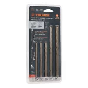 102705 - Juego de 5 brocas para concreto, TRUPER