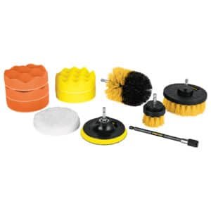 27190 - Juego 11 accesorios de limpieza y pulido p/taladro, Pretul