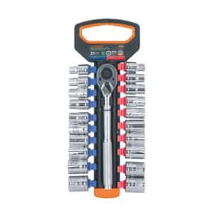 103110 - Juego de dados mm y std con matraca, cuadro 1/2", Truper