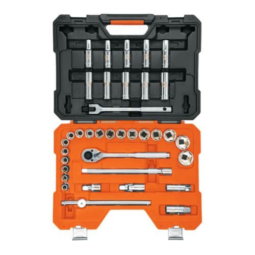 102249 - Juego de 36 herramientas cuadro 1/2" mm para mecánico