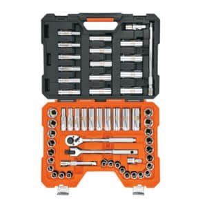 102261 - Juego de 56 herramientas cuadro 1/2" std y mm para mecánico