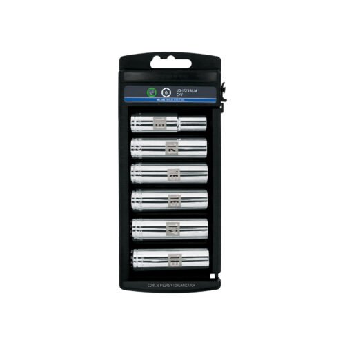 14175 - Juego 6 dados largos cuadro 1/2" mm, Truper