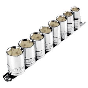 21170 - Juego de 8 dados cuadro 1/2" std, Pretul