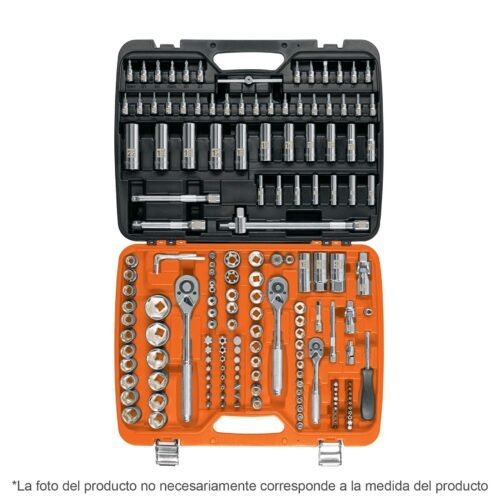 JD-172M.jpg 102411 - Juego de 172 herramientas 1/4", 3/8" y 1/2" mm p/mecánico