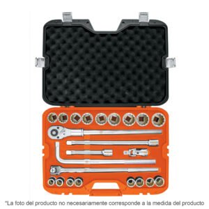 13970 - Juego de 23 herramientas cuadro 3/4" std para mecánico
