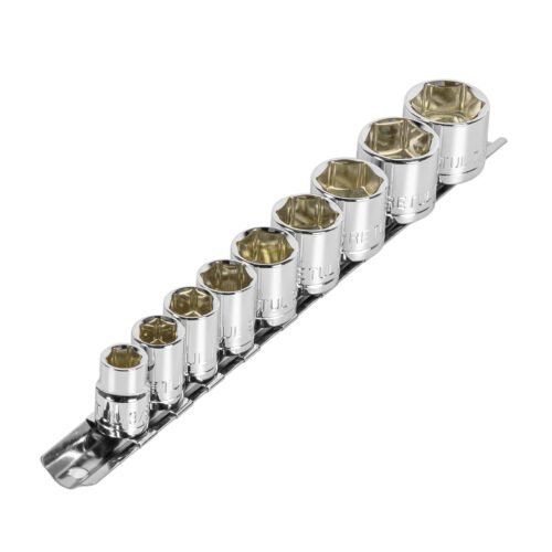 21185 - Juego de 9 dados cuadro 3/8" std, Pretul