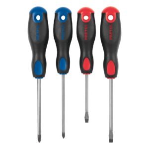 20218 - Juego de 4 desarmadores mango Comfort Grip, Pretul