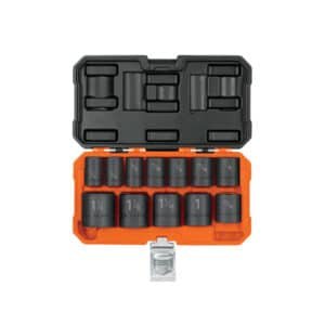 100943 - Juego de 12 dados cuadro 1/2" de impacto 6 puntas std