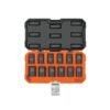 100944 - Juego de 12 dados de impacto cuadro 1/2", 6 puntas mm