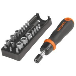 18222 - Desarmador tipo matraca con 17 puntas y 7 dados, Truper
