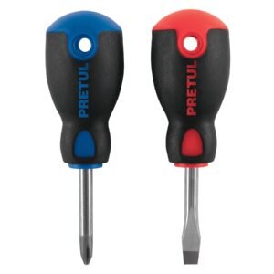 20217 - Dúo de desarmadores 1/4" x 1-1/2" mango Comfort Grip, Pretul