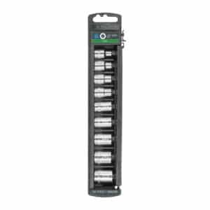 10025 - Juego de 9 dados cuadro 3/8" torx, Truper