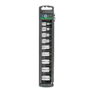 10025 - Juego de 9 dados cuadro 3/8" torx, Truper