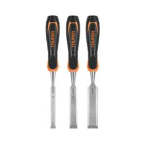 17759 - Juego de 3 formones mango Comfort Grip, Truper
