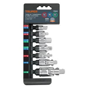 JGO-AN7.jpg 17844 - Juego de 7 piezas de adaptadores y nudos universales, Truper