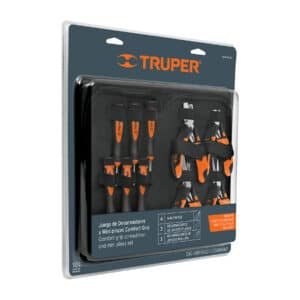18200 - Juego 6 desarmadores de joyero y 4 mini pinzas Comfort Grip